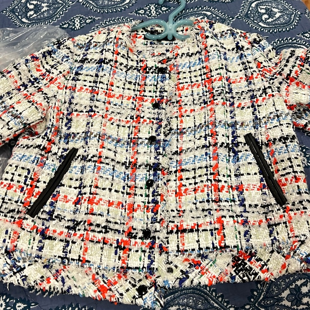 rag & bone White Combo Otis Jacket size L